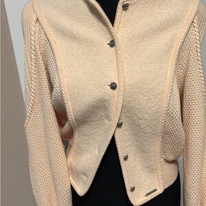 Kurt Geiger Cream Women's Cardigan wool